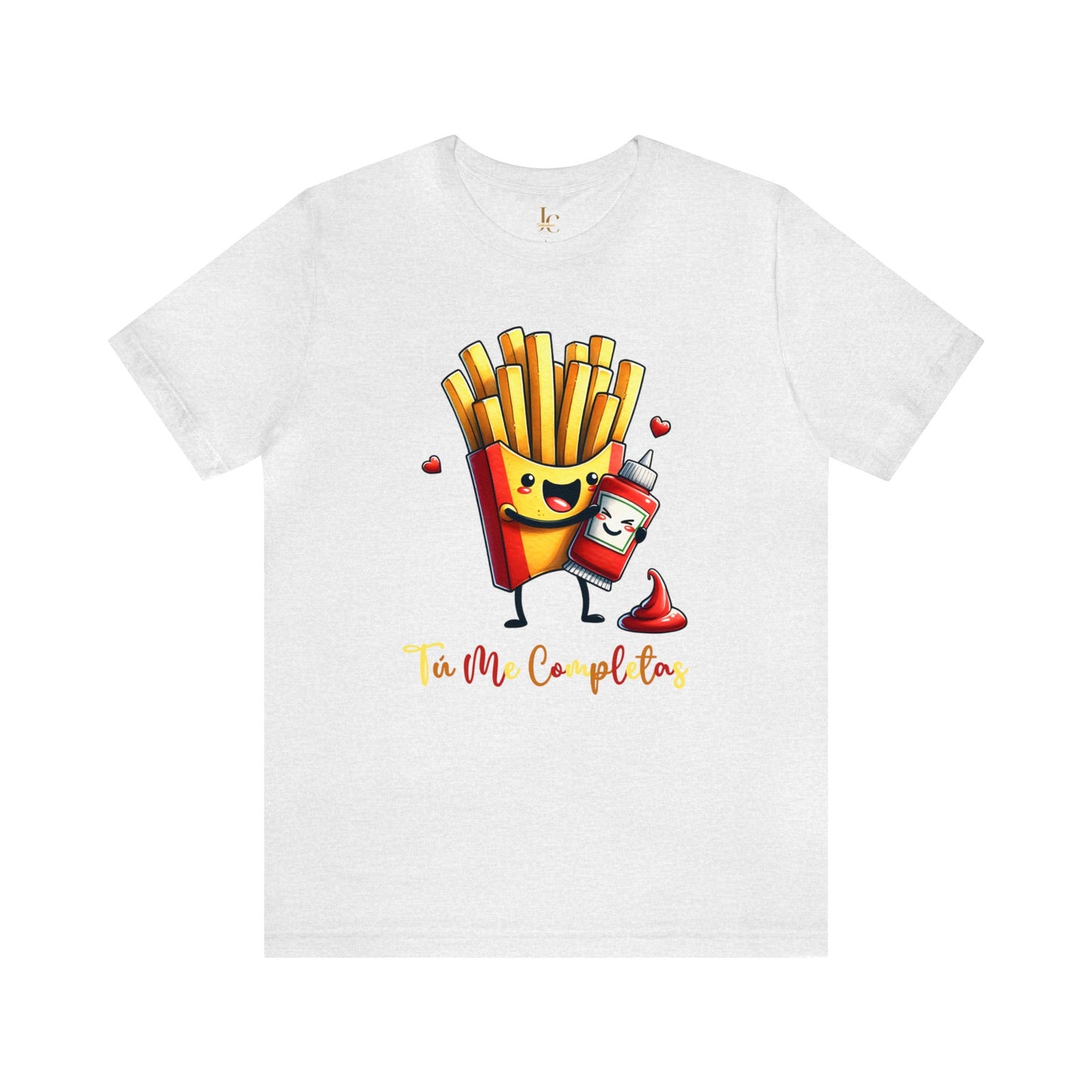 Tú Me Completas Papitas y Ketchup TShirt.  Spanish Fries and Ketchup TShirt