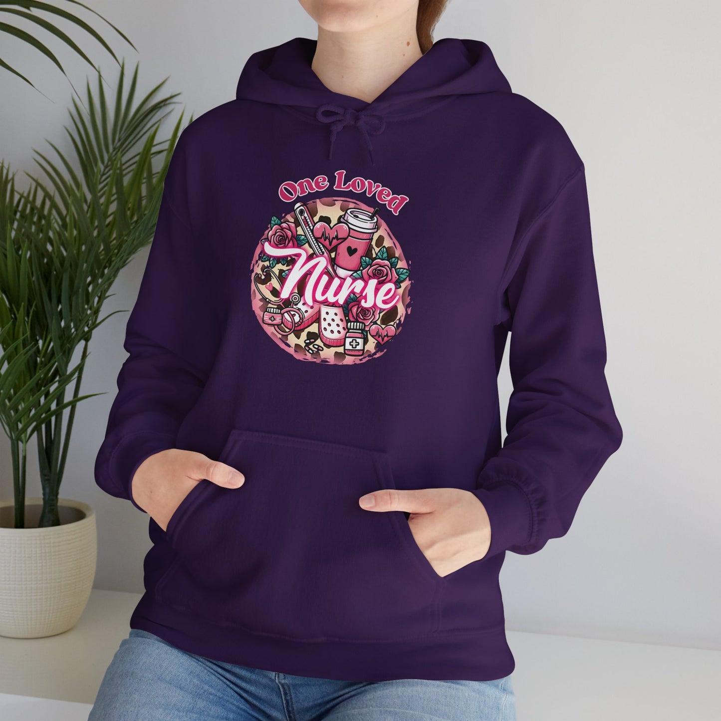 Nurse Valentine's Day Hooded Sweatshirt