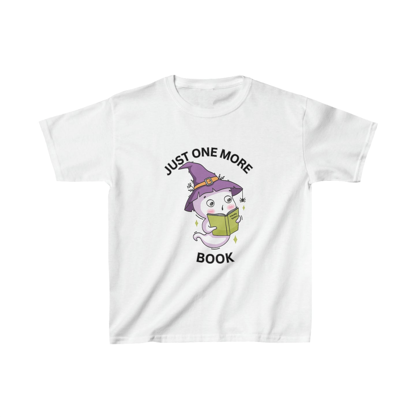 One More Booook Ghost Reading Kids Heavy Cotton™ Tee