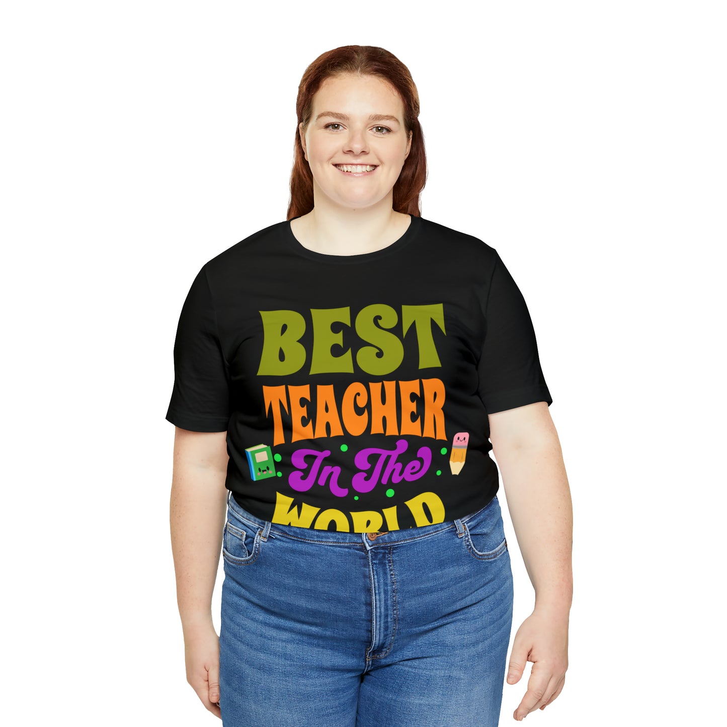 Best Teacher in The World Unisex Jersey Short Sleeve Tee