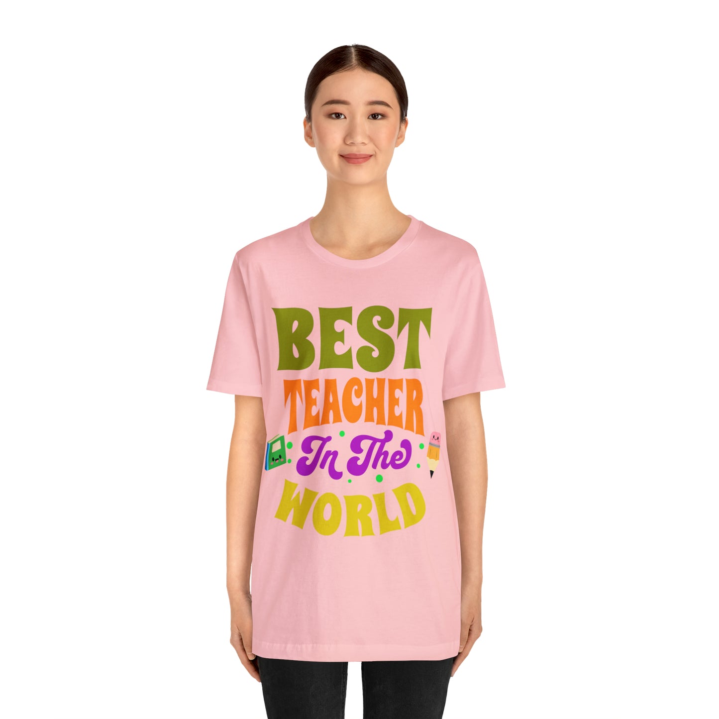 Best Teacher in The World Unisex Jersey Short Sleeve Tee