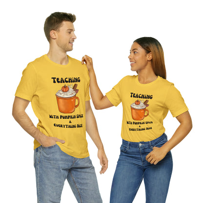 Pumpkin Spice Unisex Jersey Short Sleeve Tee