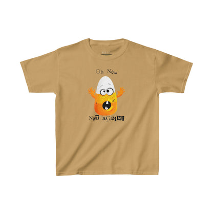 Halloween Playful 'Oh No, Not Again!' Candy Corn Kids T-shirt - Fun Halloween Apparel - Perfect Halloween Gift, Kids Heavy Cotton™ Tee