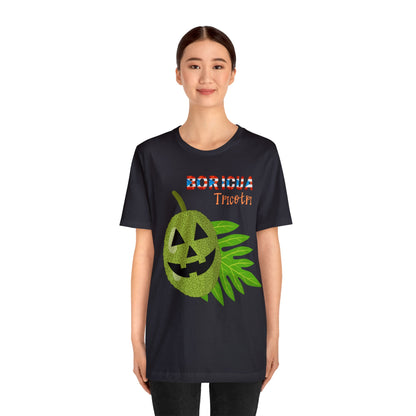 Boricua Jack-O' Lantern Short Sleeve Tee