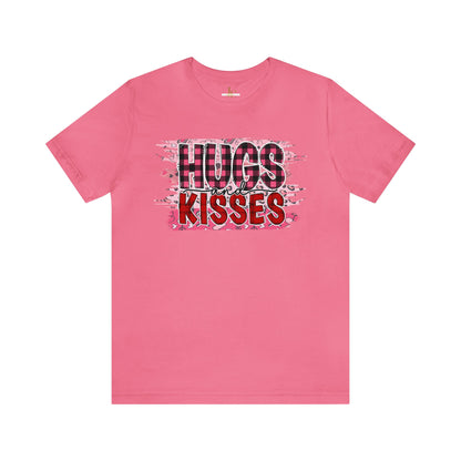 Hugs and Kisses Valentines Day Short Sleeve Tee