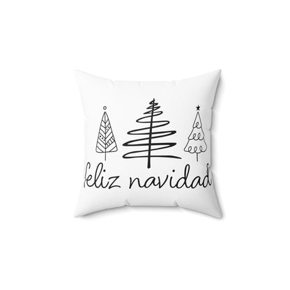 Elegant 'Feliz Navidad' Pillow - Holiday Cheer for Your Home"