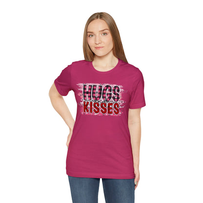 Hugs and Kisses Valentines Day Short Sleeve Tee