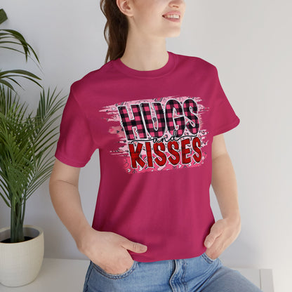 Hugs and Kisses Valentines Day Short Sleeve Tee