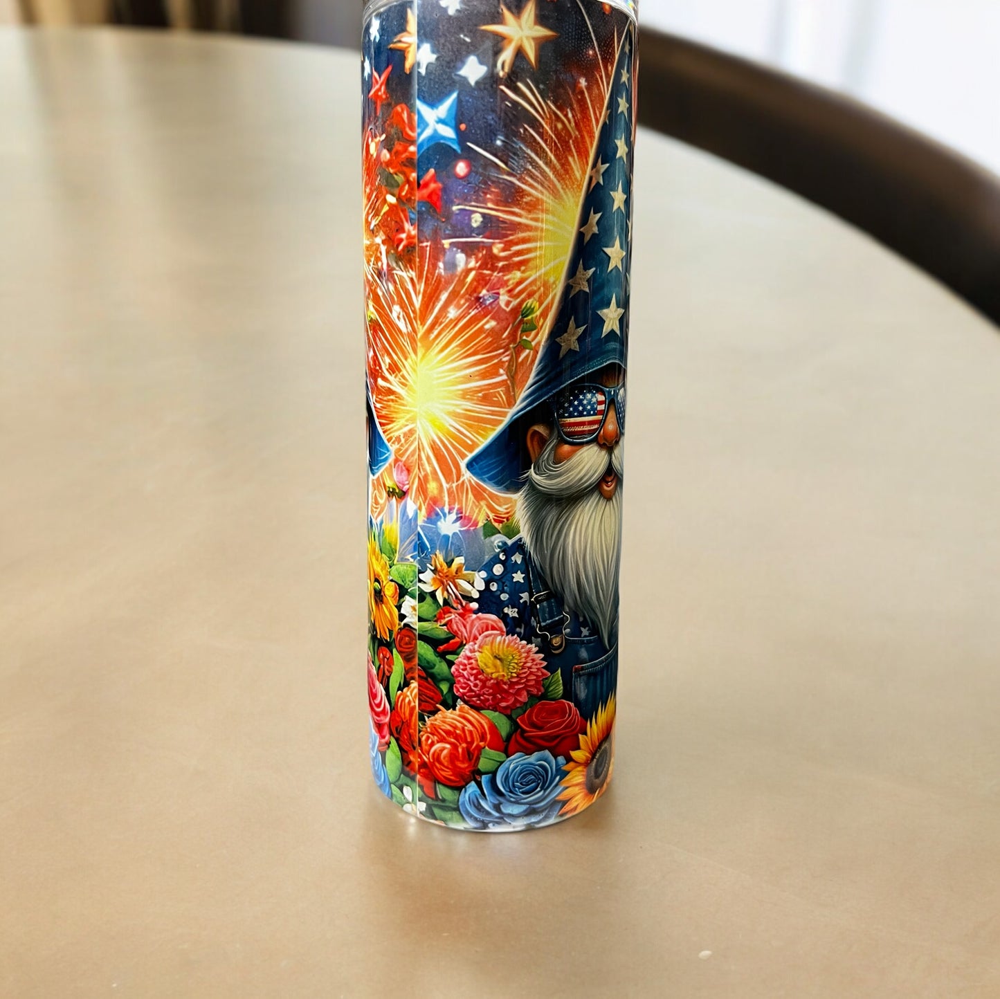 4th of July/Patriotic Tumbler Gnome Tumbler