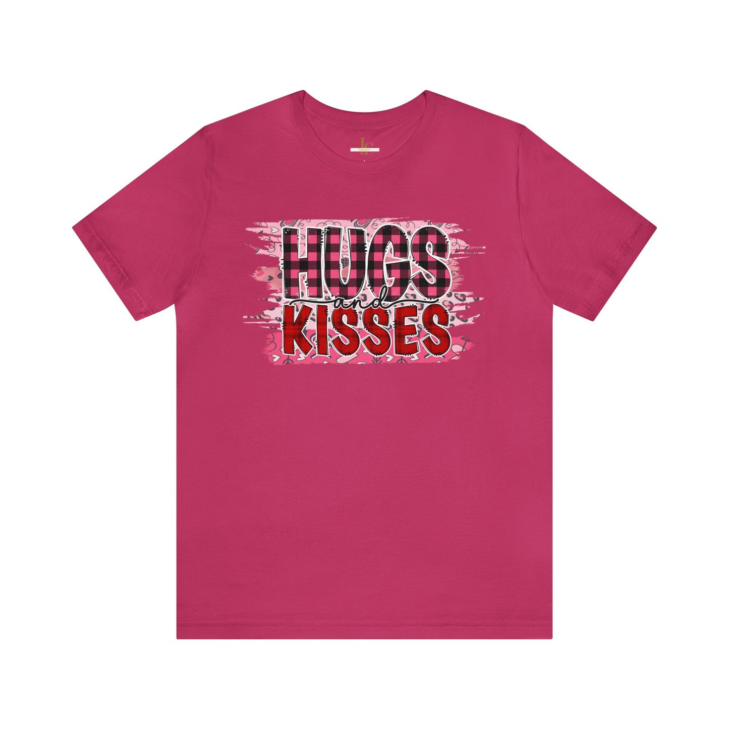 Hugs and Kisses Valentines Day Short Sleeve Tee