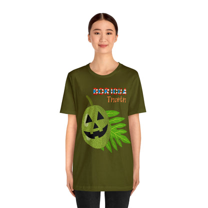 Boricua Jack-O' Lantern Short Sleeve Tee