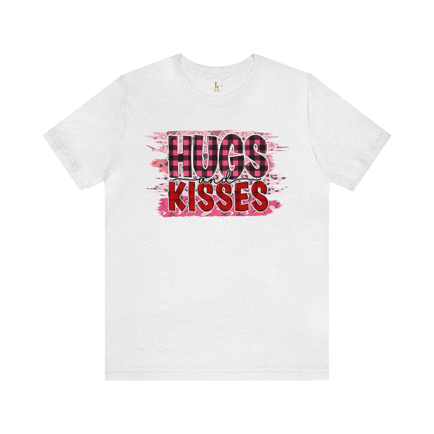 Hugs and Kisses Valentines Day Short Sleeve Tee