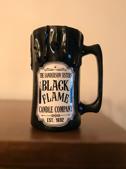 Halloween Black Candle Beer Mug, Witch's Brew, Black Magic Mug, Fun, beverages, coffee lovers, Mystical