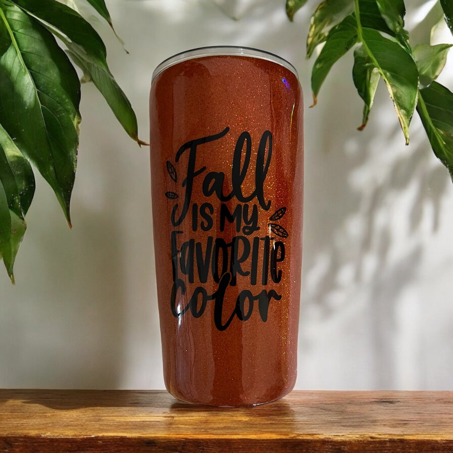 Fall Holographic Glitter 20 oz Hogg Tumbler - Perfect for Every Occasion!