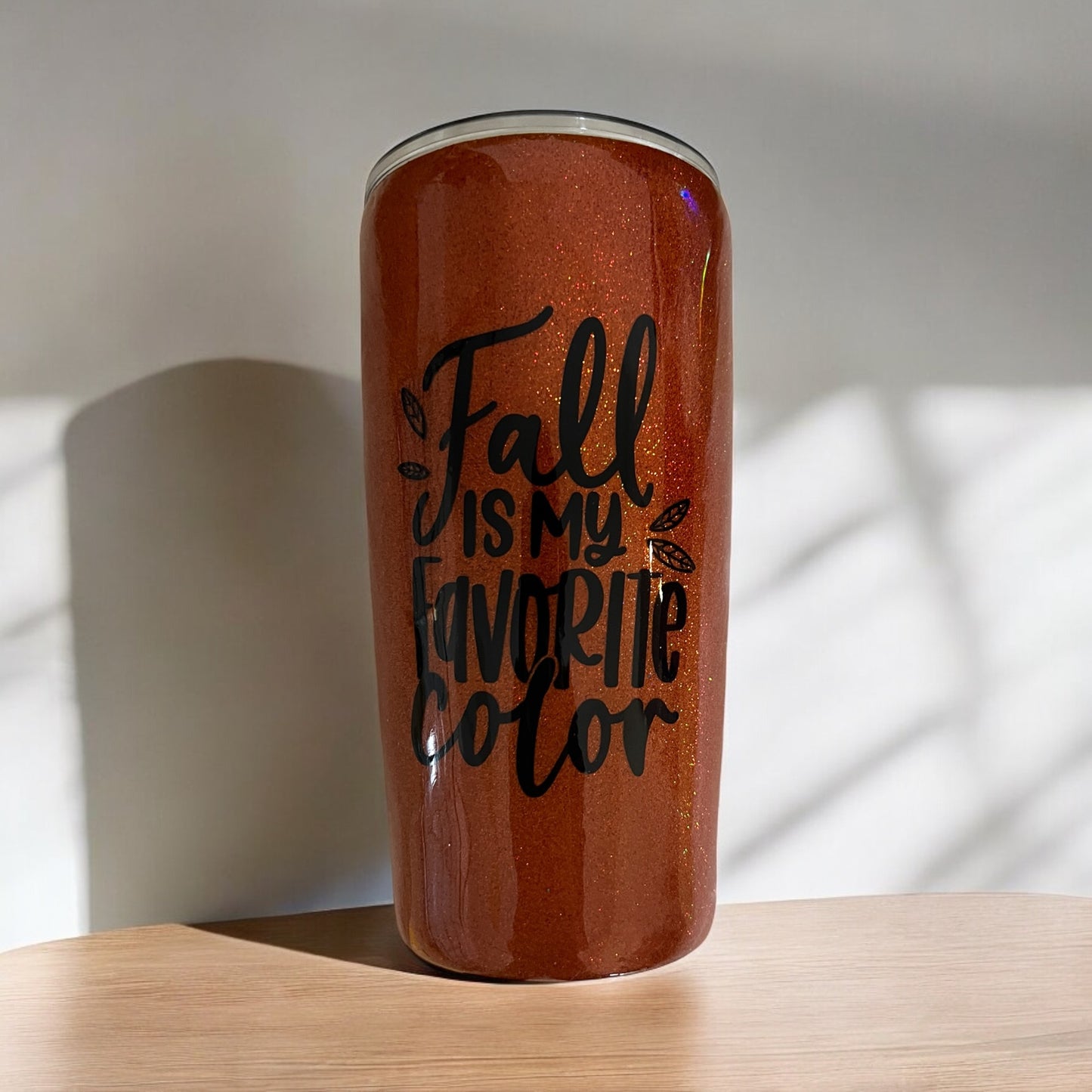 Fall Holographic Glitter 20 oz Hogg Tumbler - Perfect for Every Occasion!