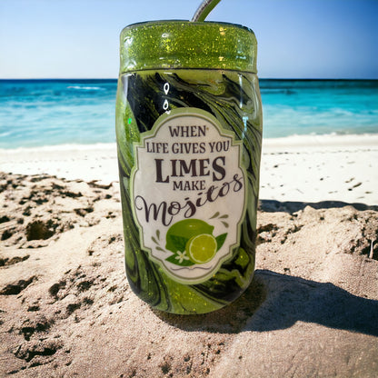 Mojitos Mason Jar Epoxy Tumbler